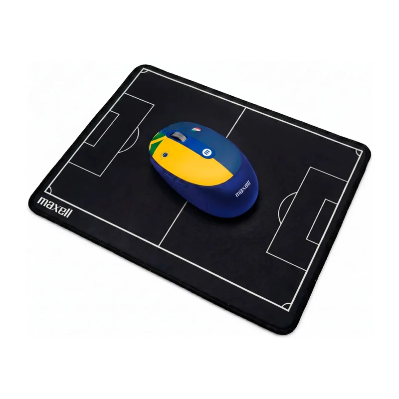 Maxell Kit Mouse Inalámbrico con Mouse Pad Football Edition