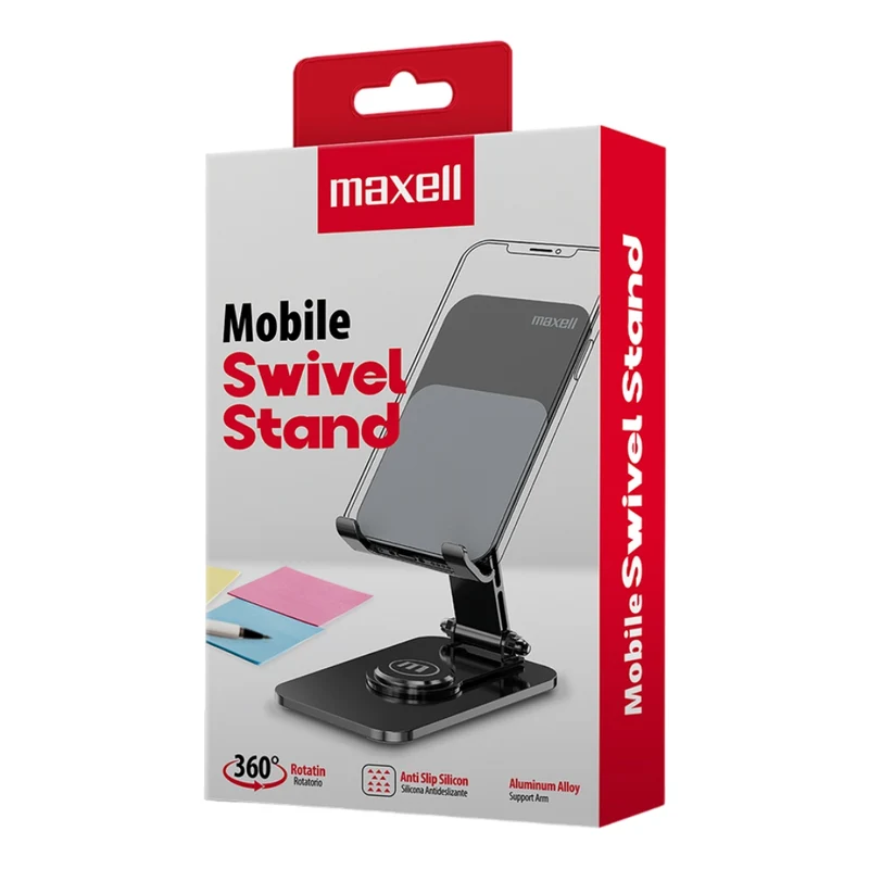 Maxell Soporte Giratorio 360° para Celular, 348645