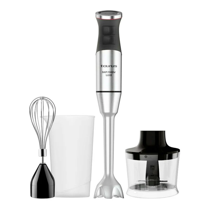 Batidora de mano Taurus BAPI 1500 LUXE SET – 1500 W, 20 velocidades, Turbo