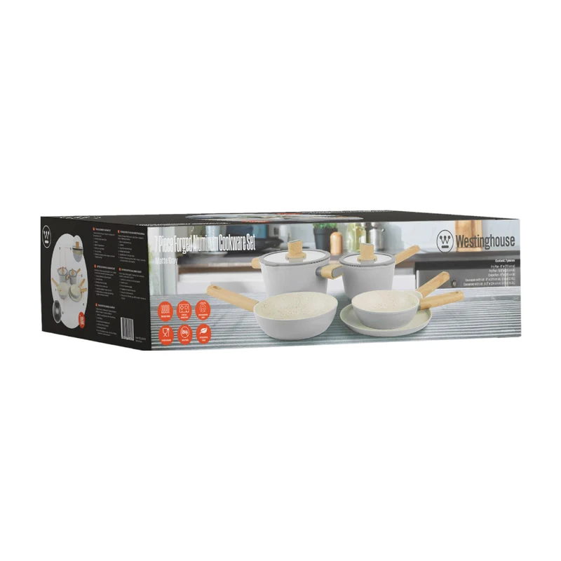 Westinghouse Batería de Cocina Antiadherente 7 Piezas, WCCS205307A