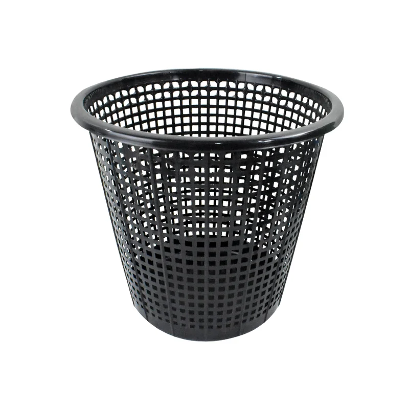 Set de 2 Cestos calados 8L color Negro