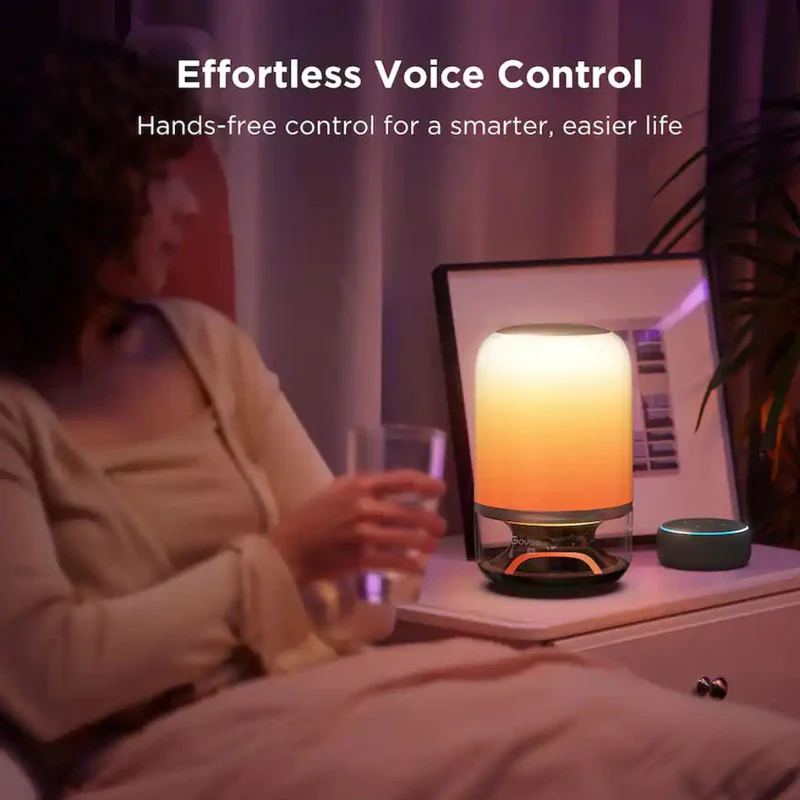 Govee Lámpara de Mesa Inteligente Wi-Fi/BT 2 Pro Sound de JBL, H6020AF1