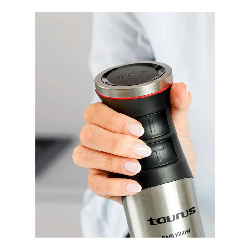 Batidora de mano Taurus BAPI 1500 LUXE – 1500 W, 20 velocidades, turbo