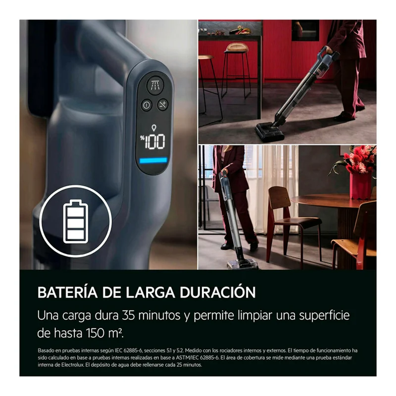 Aspiradora escoba AEG AW82U1DB – Sin cable, Wet&Dry, Autolimpieza