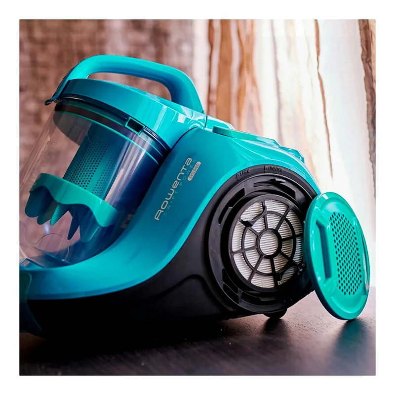 Aspirador sin bolsa Rowenta Swift Power Cyclonic – 900 W, 1,2 L, Turquesa