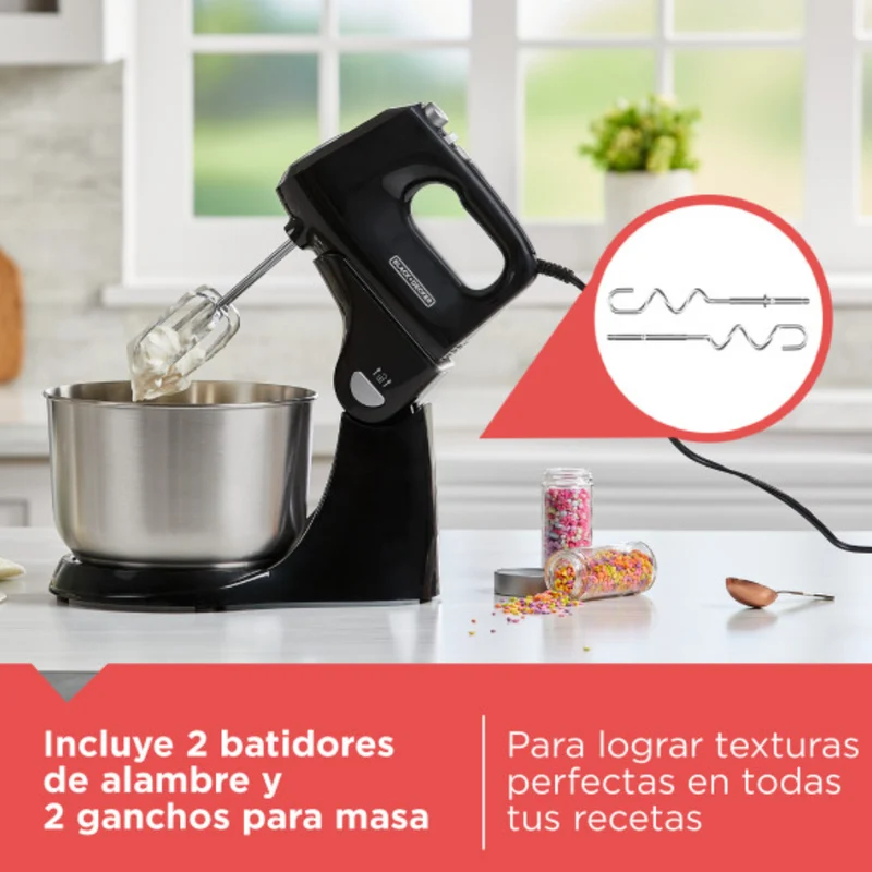 Black & Decker Batidora 2 en 1 Vertical/Manual 250W, MX9125-1BDLA