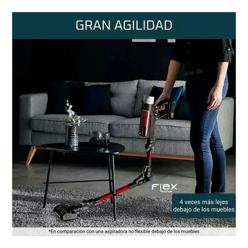 Aspirador escoba Rowenta X-Force Flex 9.60 Animal Care RH2077WO – Sin cable, 100 AW, 45 min