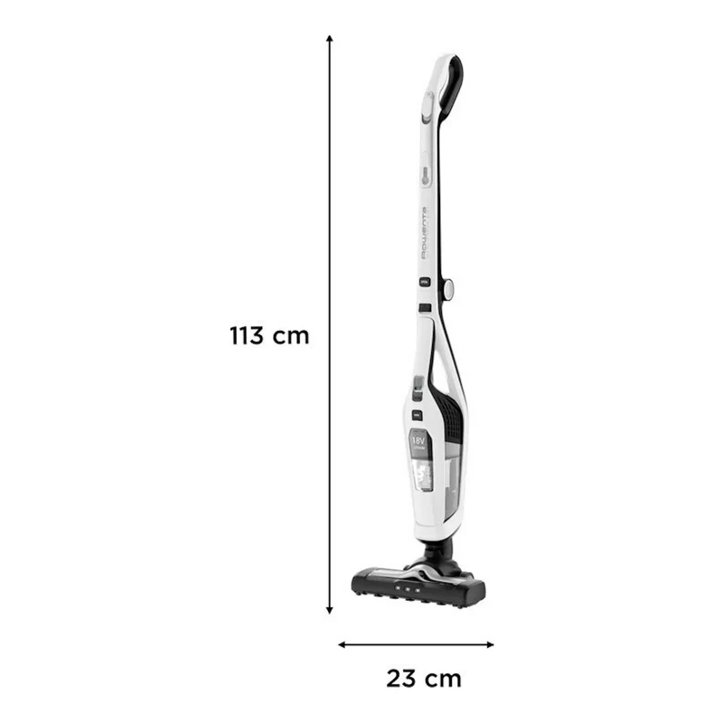 Aspirador escoba Rowenta Dual Force 2 en 1 – sin cable, 18 V, plegable