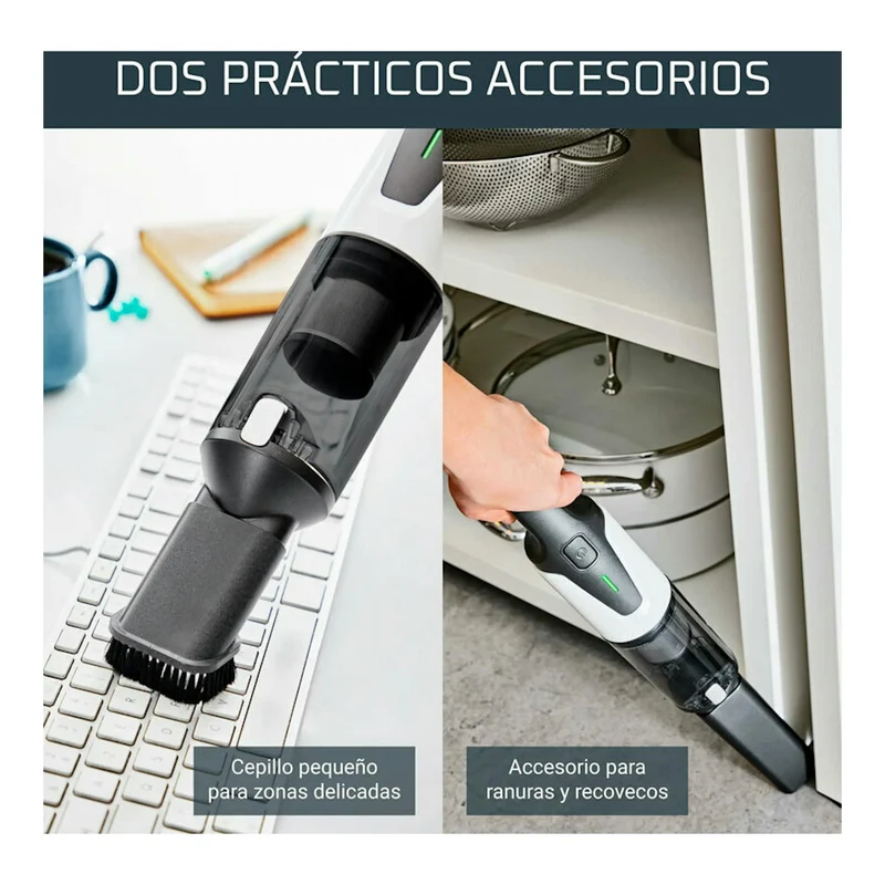 Aspiradora de mano Rowenta X-Touch AC9736WO – Sin cable, Base de carga, 480 L/min