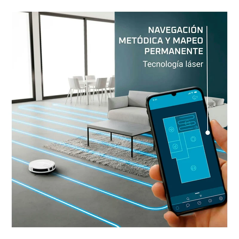 Robot aspirador Rowenta X-Plorer Serie 70 – Láser, Fregado, WiFi