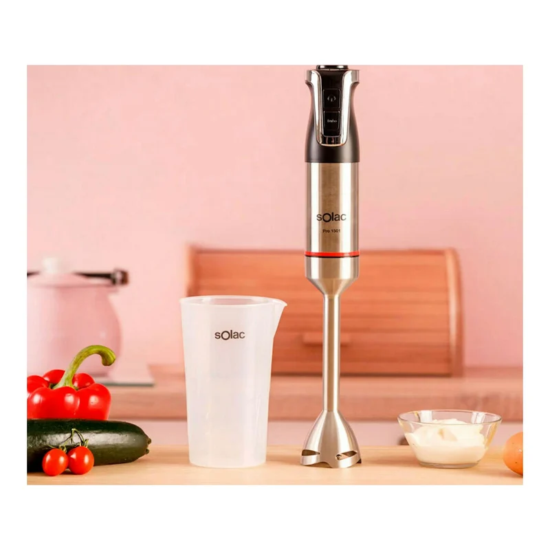 Batidora de mano Solac Pro 1501 – 1500 W, 20 velocidades, 4 cuchillas