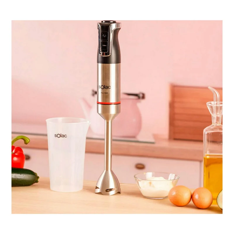 Batidora de mano Solac Pro 1501 – 1500 W, 20 velocidades, 4 cuchillas