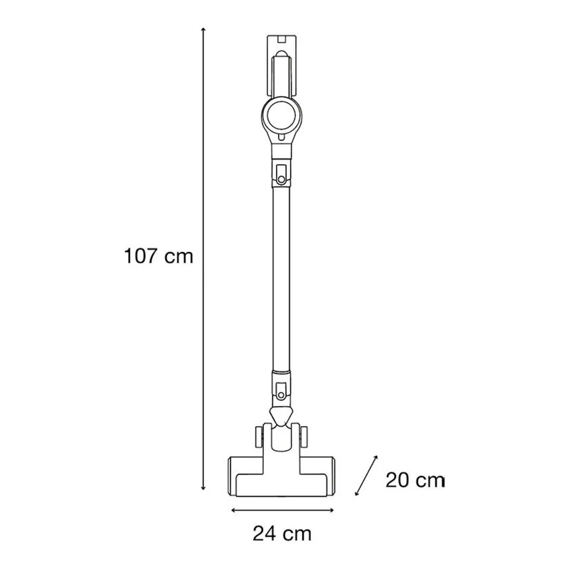 Aspirador escoba Solac Turbobat Power AE2505 – 150 W, 12.000 Pa, 55 min