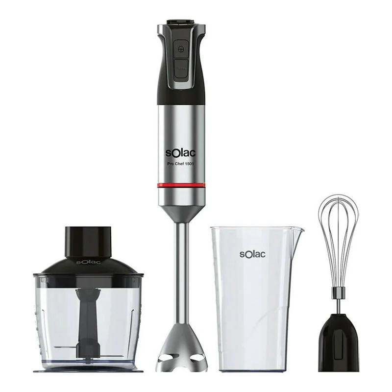 Batidora de mano Solac Pro Chef 1501 – 1500 W, 20 velocidades, pica hielo
