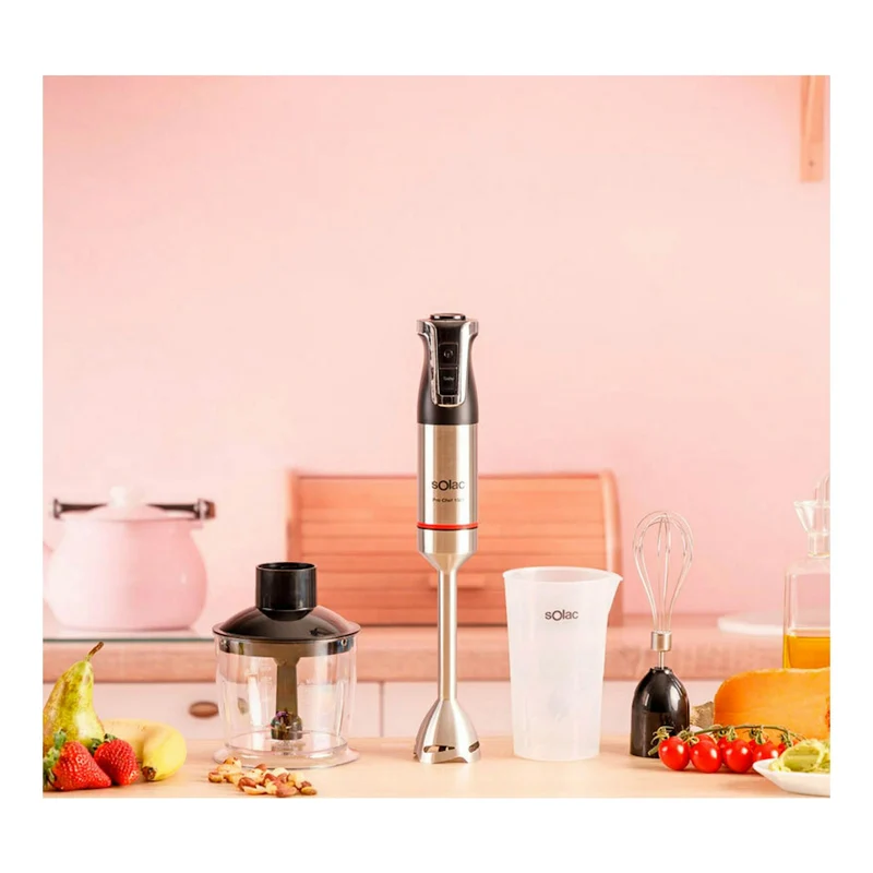 Batidora de mano Solac Pro Chef 1501 – 1500 W, 20 velocidades, pica hielo