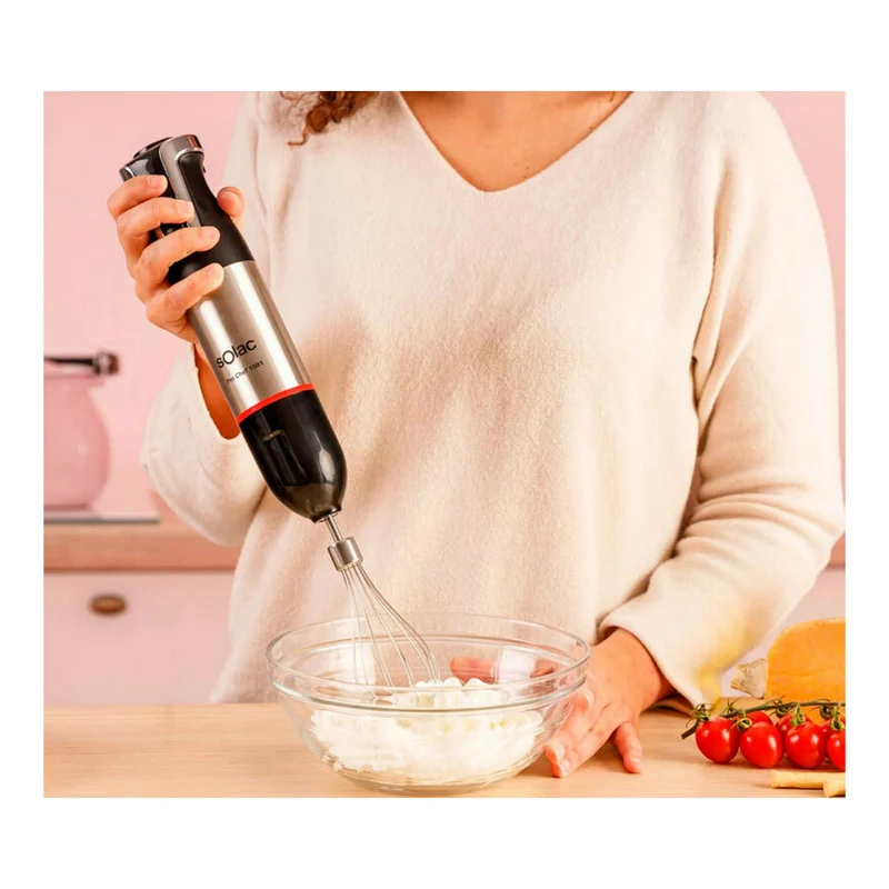 Batidora de mano Solac Pro Chef 1501 – 1500 W, 20 velocidades, pica hielo
