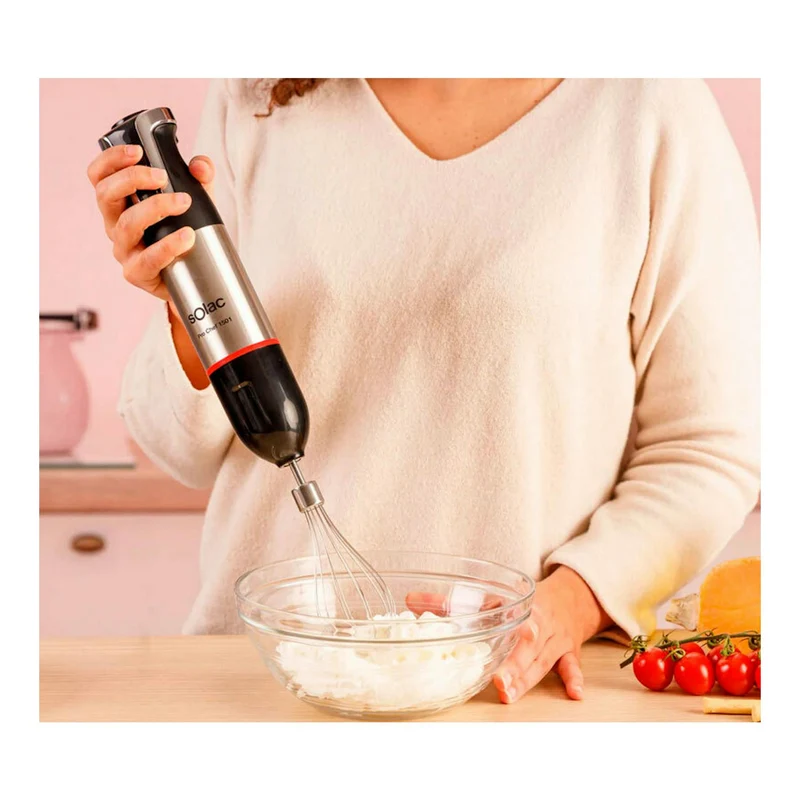Batidora de mano Solac Pro Chef 1501 – 1500 W, 20 velocidades, pica hielo