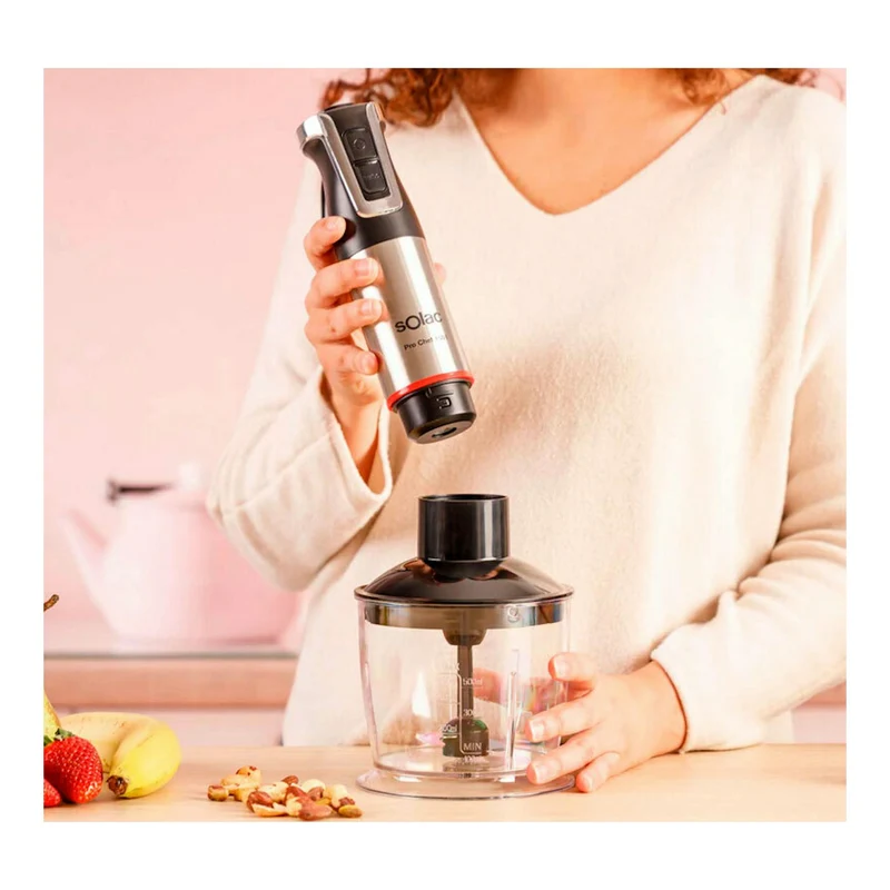 Batidora de mano Solac Pro Chef 1501 – 1500 W, 20 velocidades, pica hielo