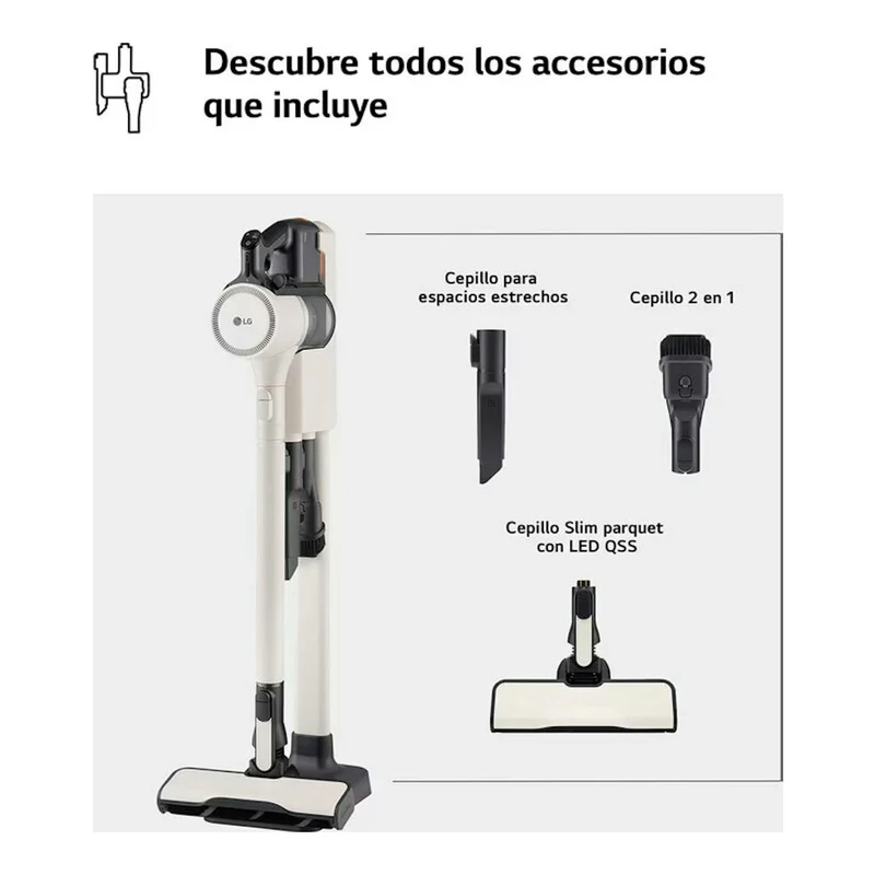 Aspirador escoba LG A9K-LITE1C – 220 W, Kompressor, ThinQ