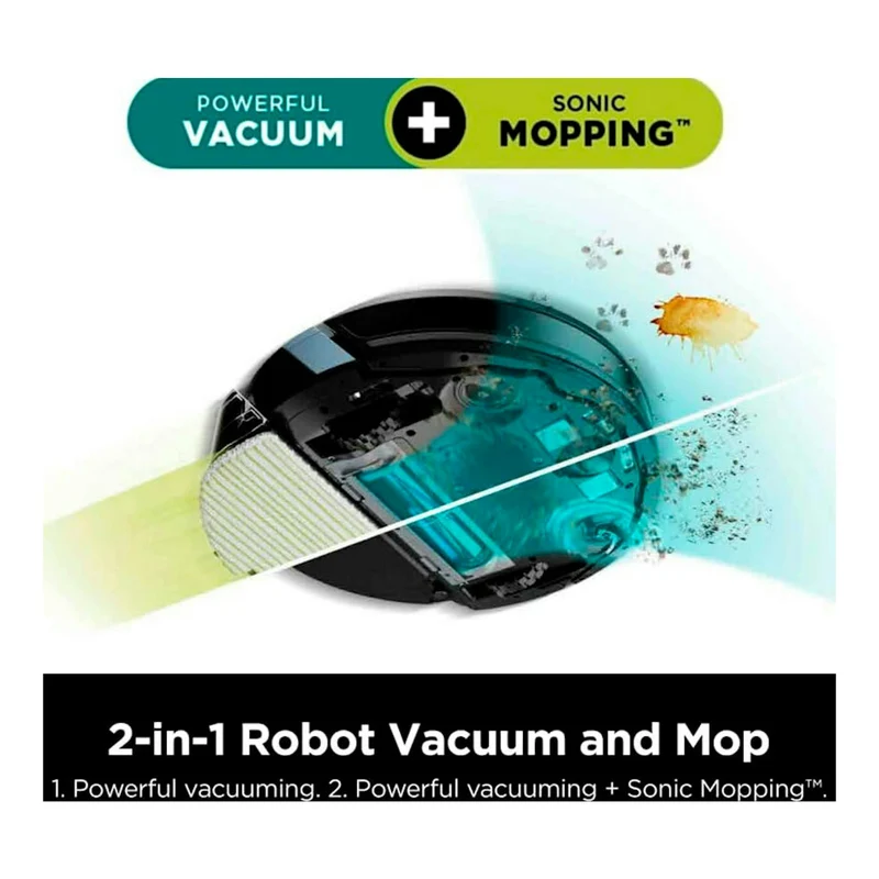 Robot aspirador Shark RV2620WAEUWH – 2 en 1, autovaciado, fregado
