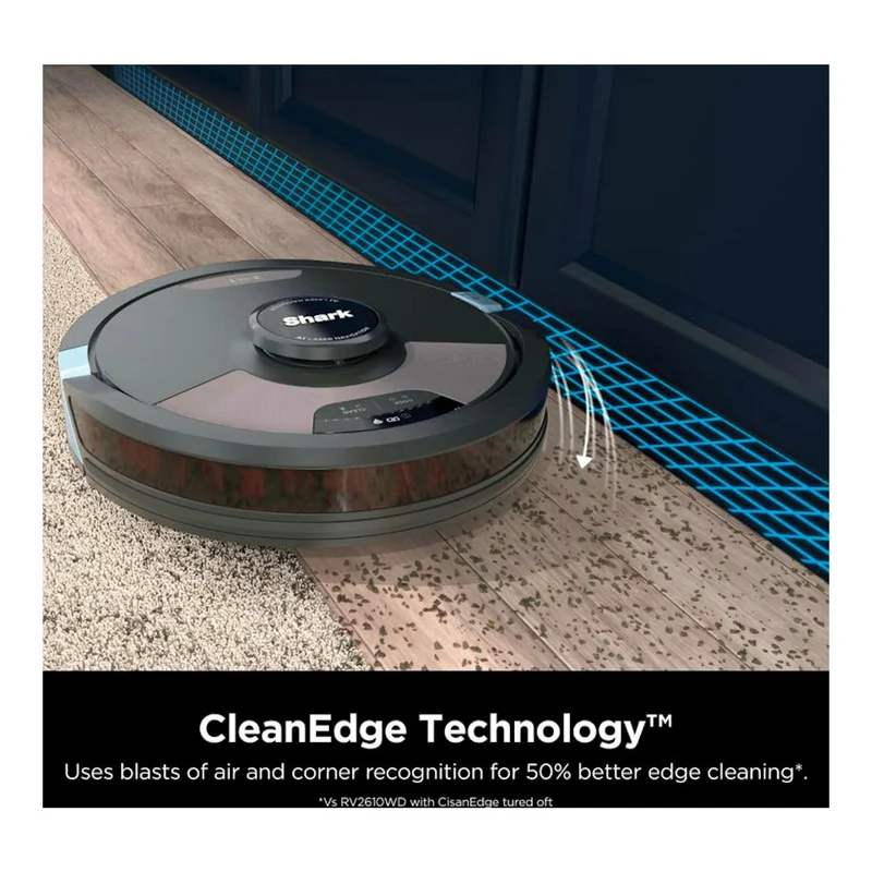 Robot aspirador Shark RV2620WAEUWH – 2 en 1, autovaciado, fregado