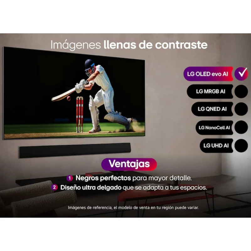 LG Pantalla 55" OLED UHD 4K Smart, OLED55B6PSA