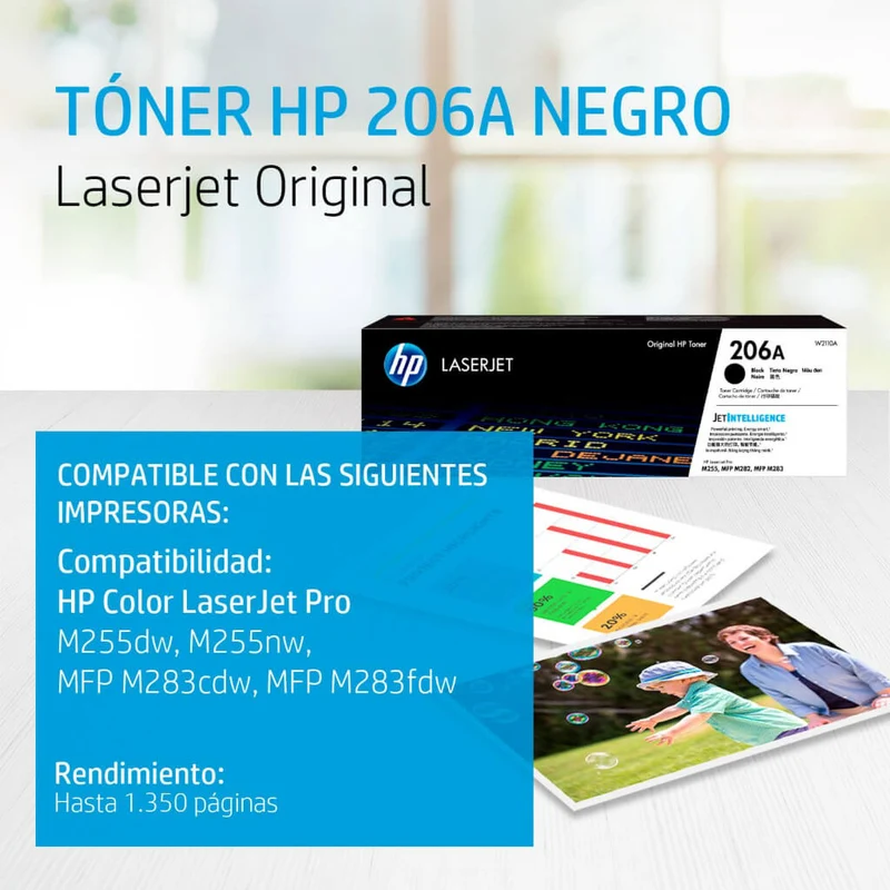 HP Cartucho de Tóner Original 206A