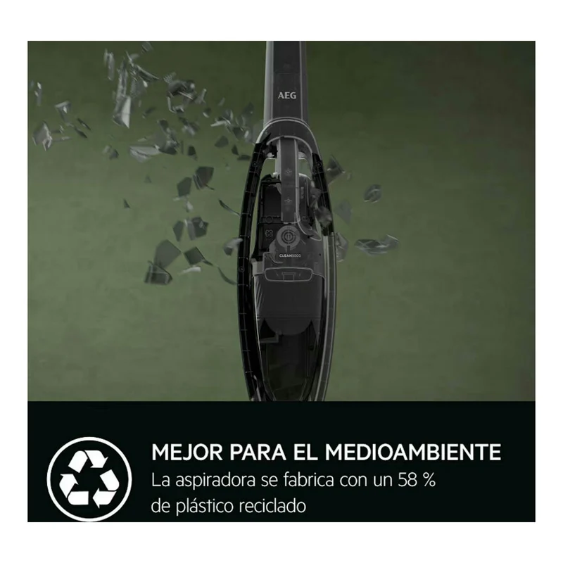 Aspiradora escoba AEG AS52CB18DG – Sin cable, 45 min, 18 V