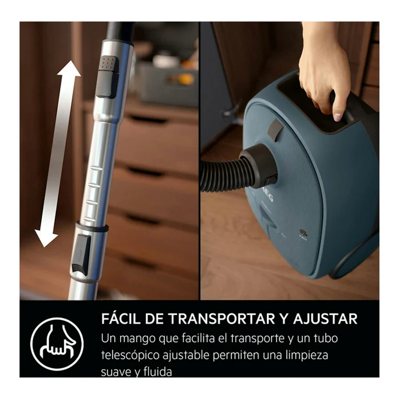 Aspirador AEG AB61C2DB – con bolsa, 850 W, 73 dB