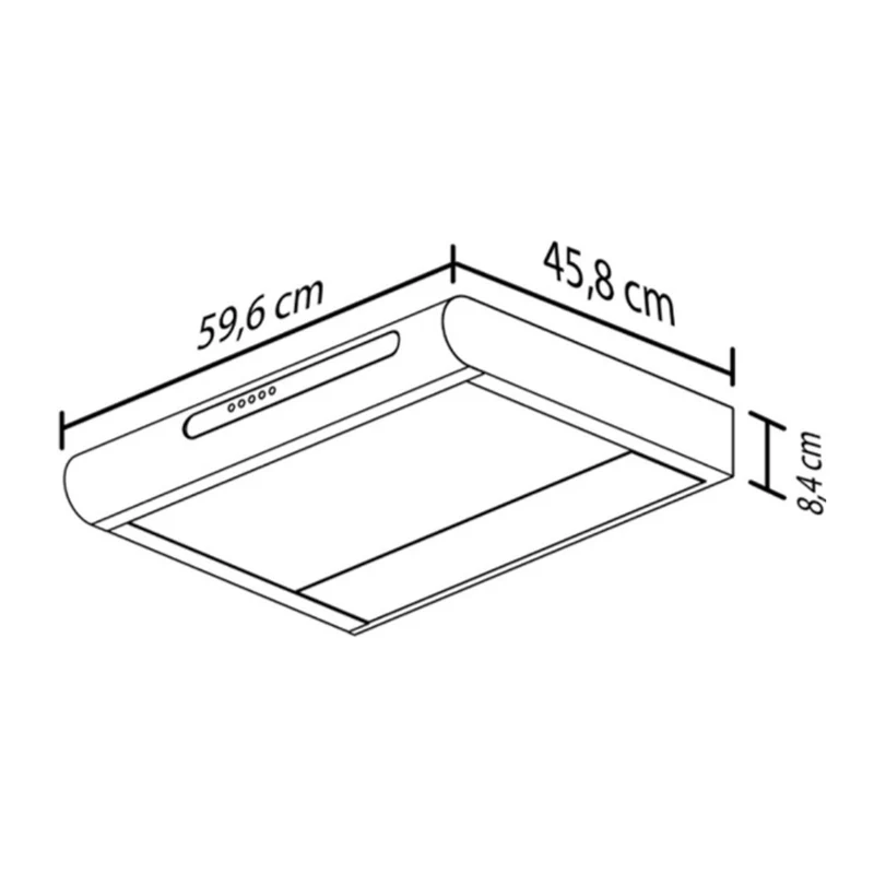 Haceb Extractor de Grasa Tipo Visera Tofu 60, EX 9002789