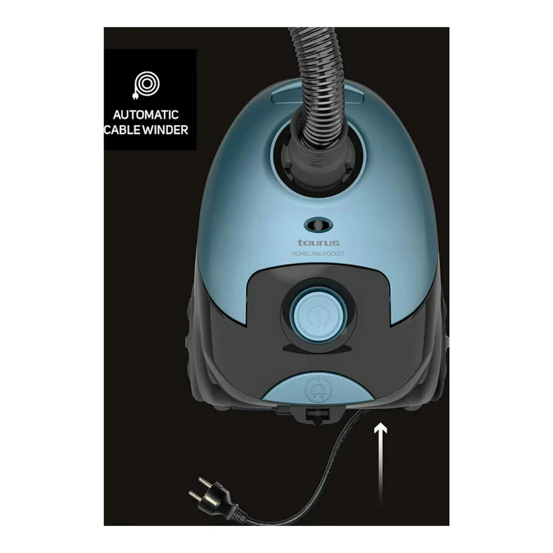 Aspirador con bolsa Taurus Homeland Pocket – 700 W, HEPA 13, 5 m