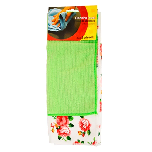 Trapo de Microfibra 30 x 30cm & 38 x 60cm 2 piezas