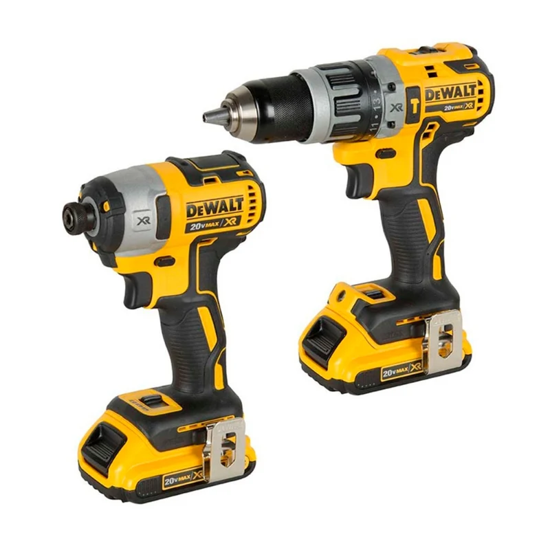 Dewalt Set Taladro Percutor + Llave de Impacto Inalámbrico Recargable (DCK287D2-B3)