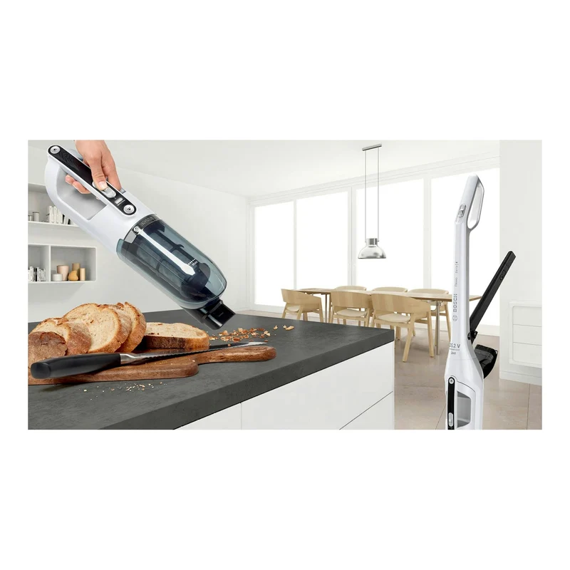 Aspirador escoba Bosch Flexxo BBH32551 – Sin cable, 25,2 V, Blanco