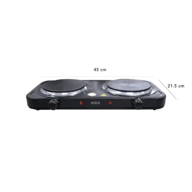 Parrilla eléctrica con doble plancha de disco RCA