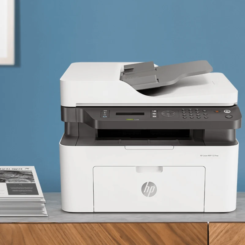 HP Impresora Multifuncional Monocromática Láser MFP137FNW, 4ZB84A