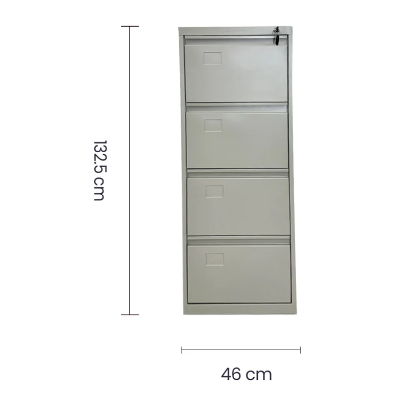 Continental Archivero Metálico Vertical con 4 Gavetas