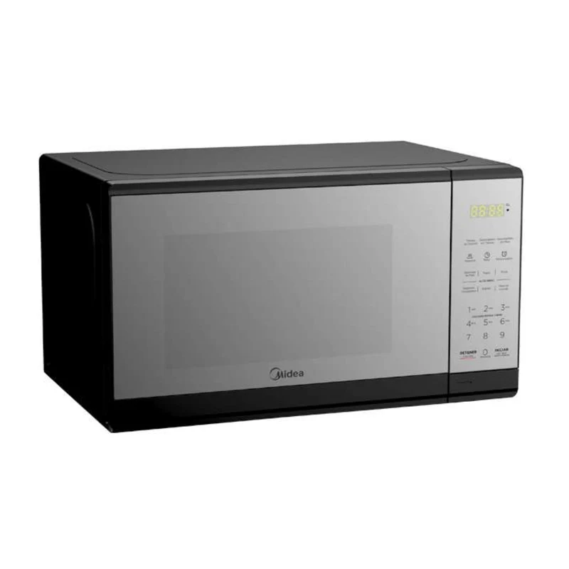 Midea Horno Microondas Puerta Espejo 0.7 Pies Cúbicos (MMDF07S2MB)