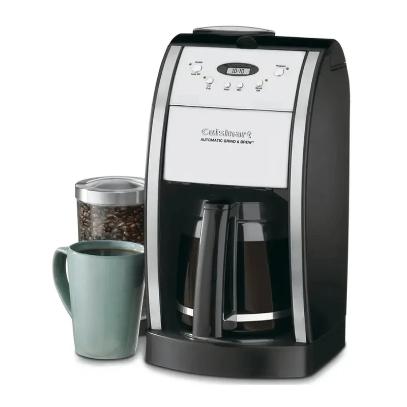 Cuisinart Coffee Maker Eléctrico con Moledor de Café 12 Tazas, DGB-550BKP1