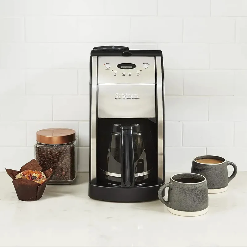 Cuisinart Coffee Maker Eléctrico con Moledor de Café 12 Tazas, DGB-550BKP1