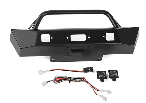RC4WD Pare-choc avant métal + Led SCX6 VVV-C1300