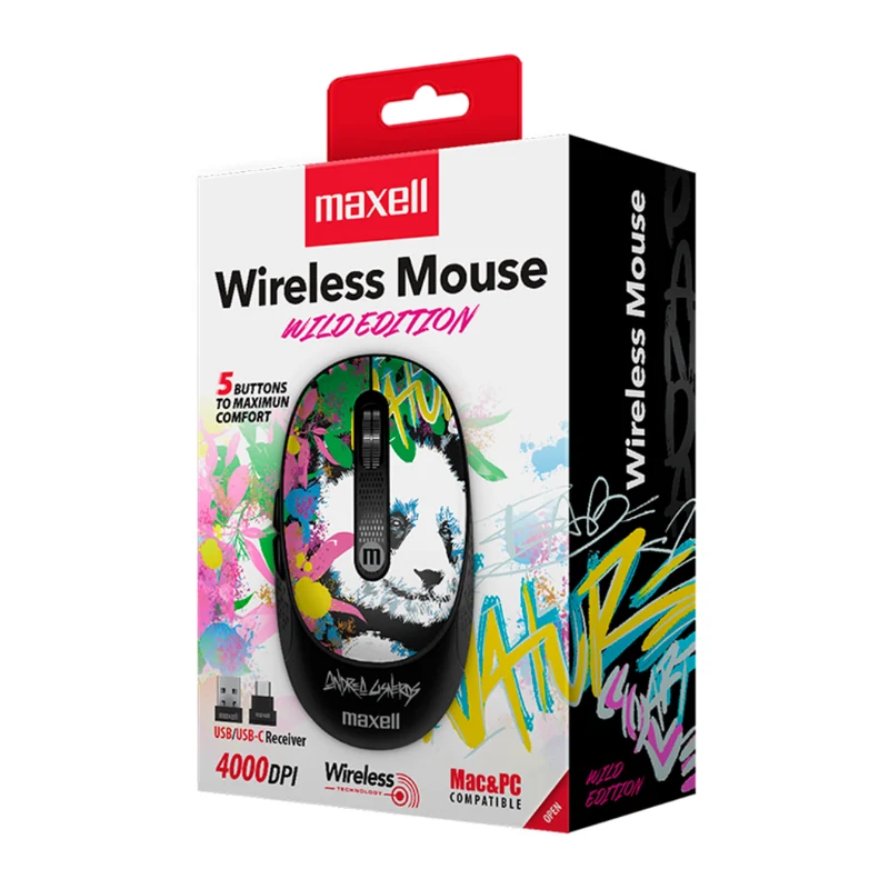 Maxell Mouse Inalámbrico Print, MOWL-320