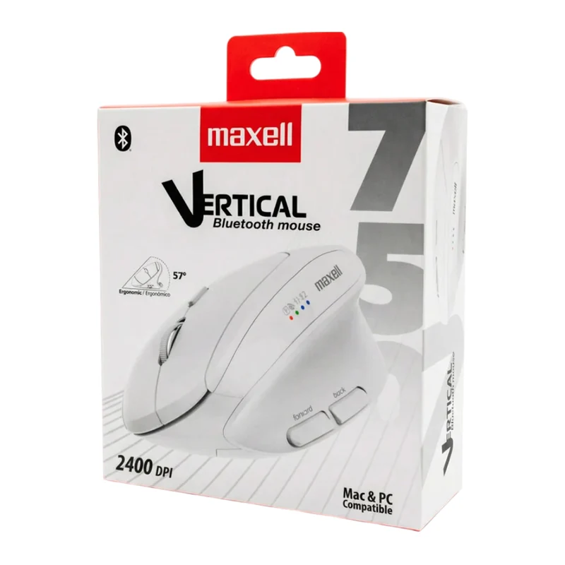 Maxell Mouse Inalámbrico Vertical, MOWLBT-750