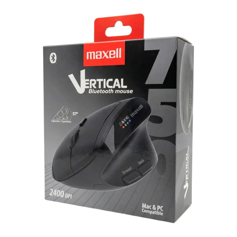 Maxell Mouse Inalámbrico Vertical, MOWLBT-750