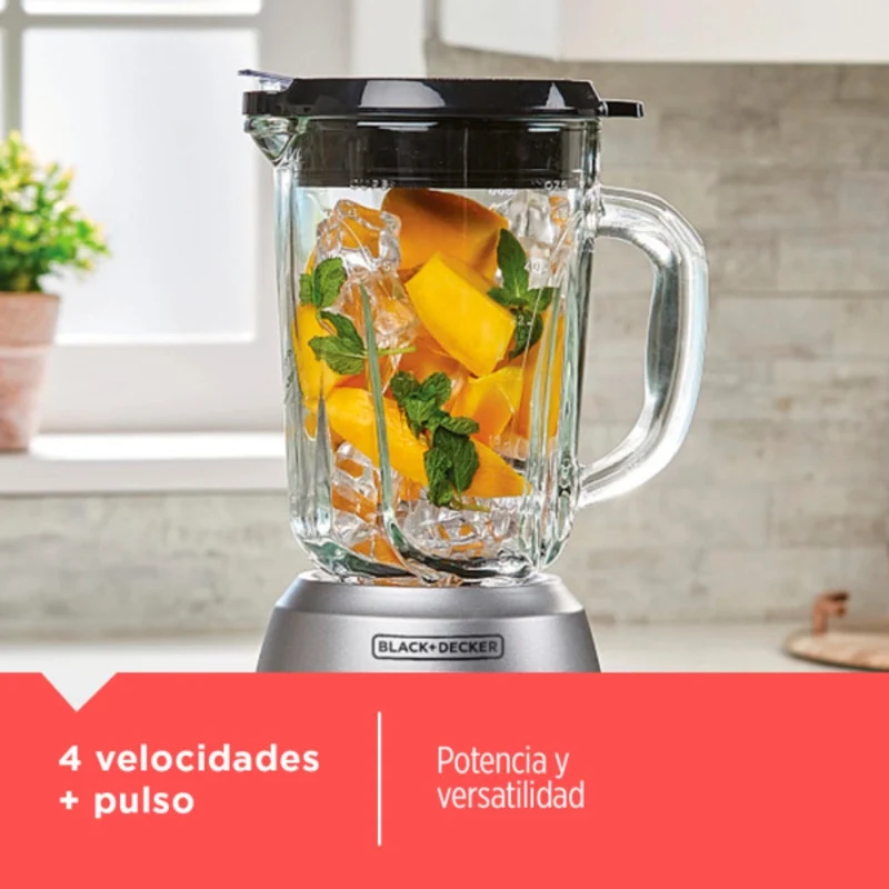 Black & Decker Licuadora Digital Frasco de Vidrio 700W BL0976-1MDLA, Caja Abierta