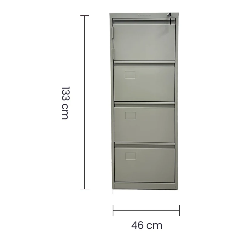 Continental Archivero Metálico Vertical con Caja de Seguridad 4 Gavetas