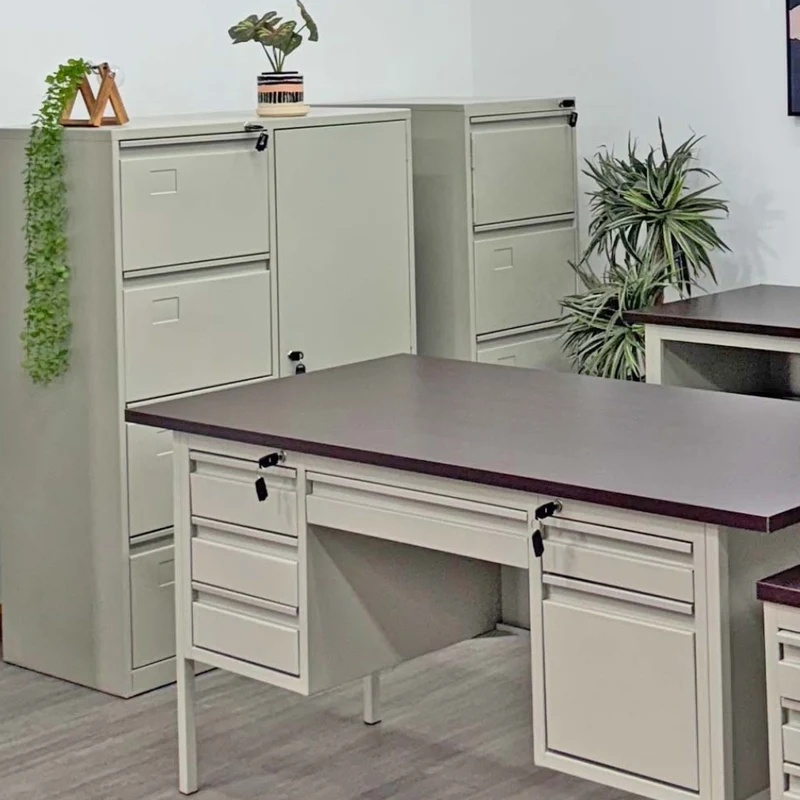 Continental Archivero Metálico Vertical con Caja de Seguridad 4 Gavetas