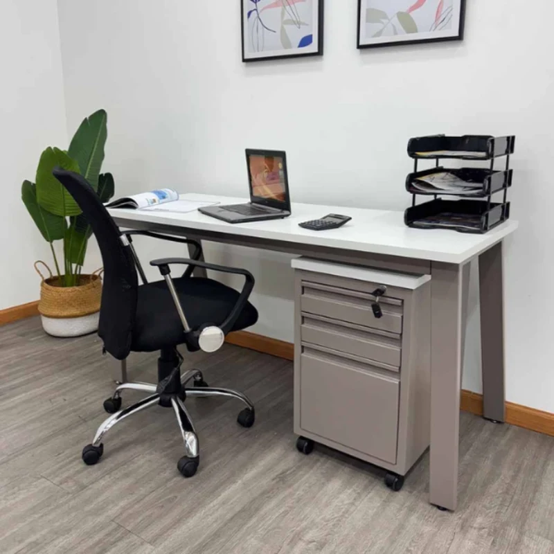Continental Escritorio Rectangular Blanco 150x75x60Cm