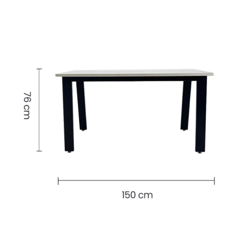 Continental Escritorio Rectangular Blanco 150x75x60Cm