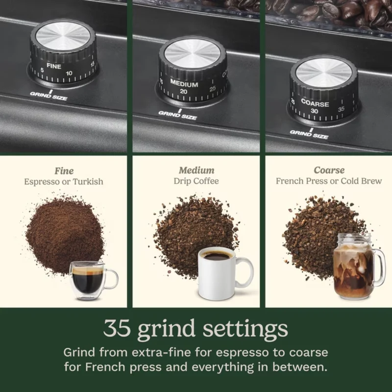 Cuisinart Molino Eléctrico para Café con Muelas Cónicas, CBM-22